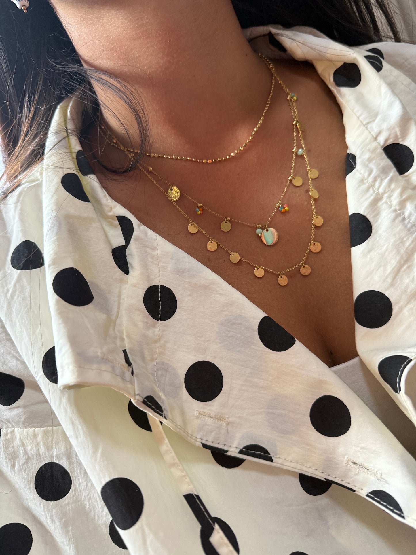 Blusenjacke Polkadots