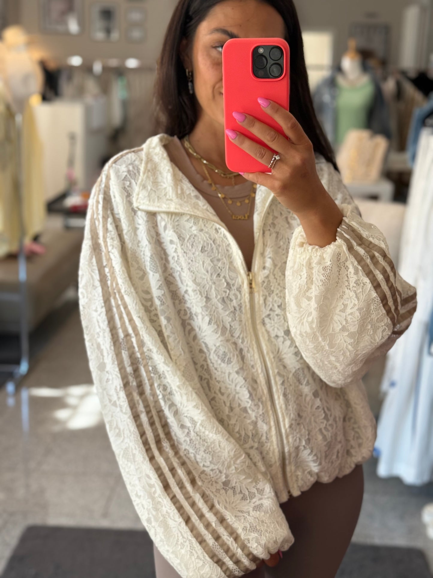 Soft Statement Spitzenjacke