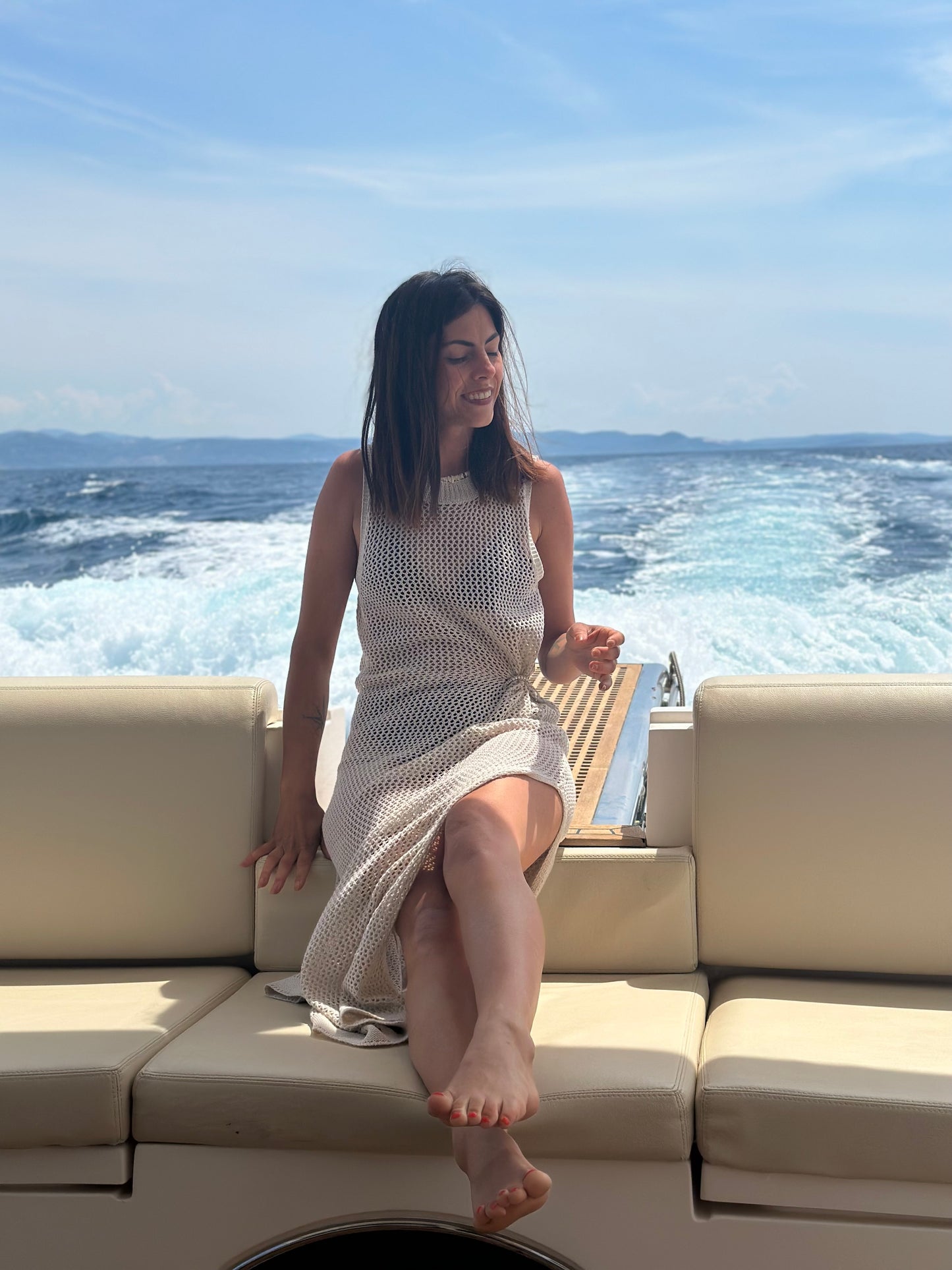 Beachdress „Ibiza Vibes“ Strickkleid