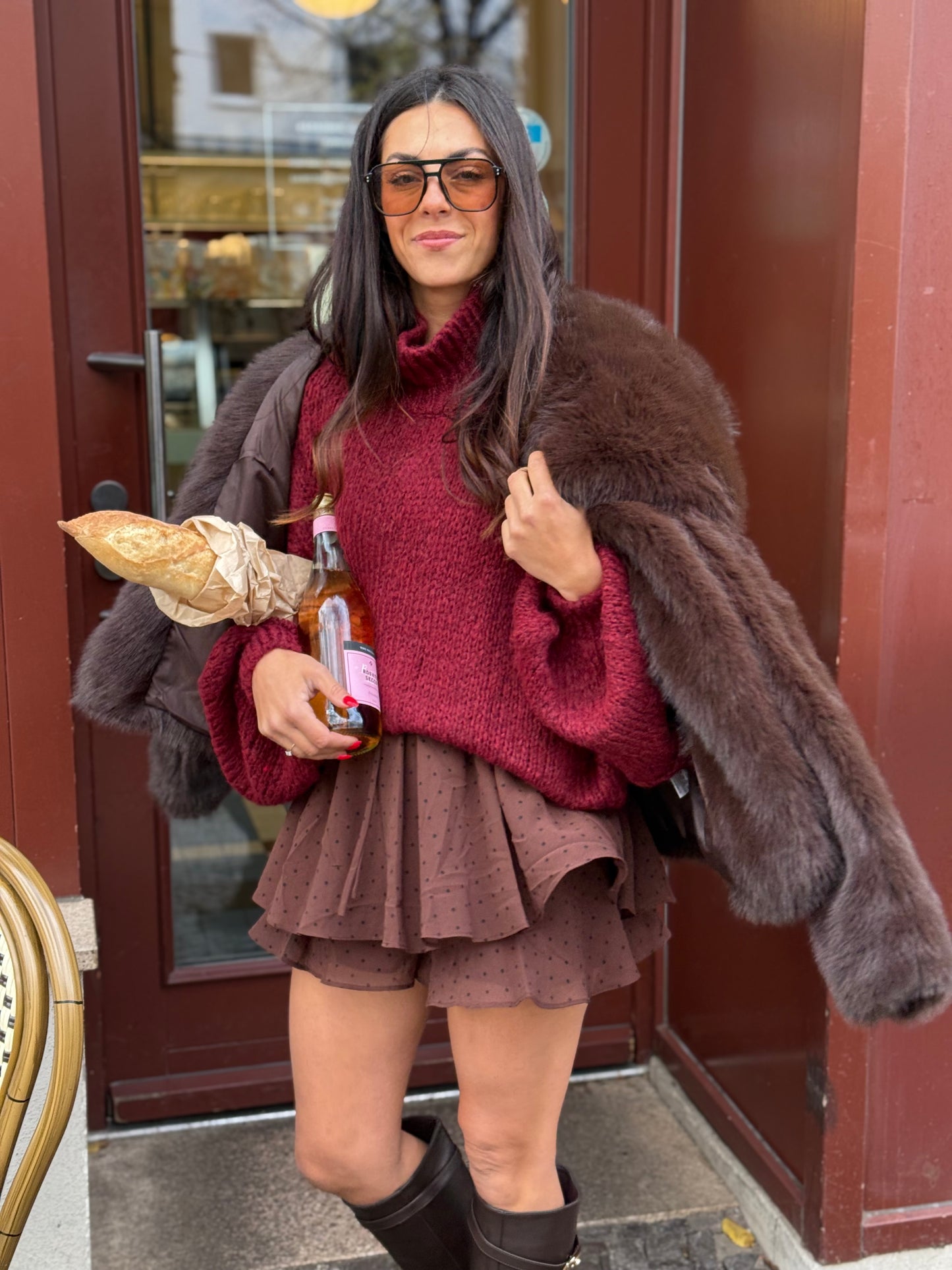 Skort "chocolat et baguette"