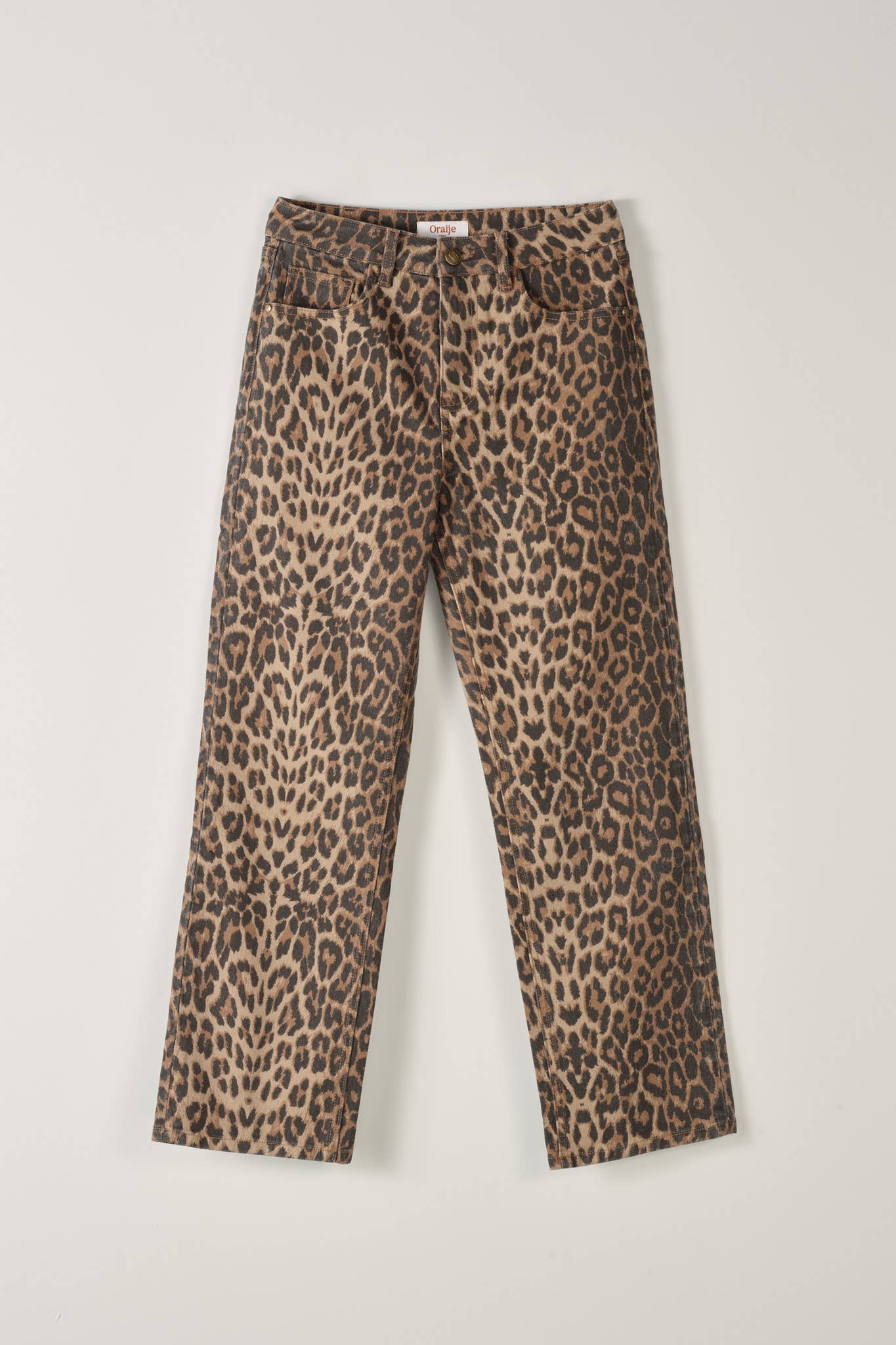 Mom fit Jeans Animalprint Leopard