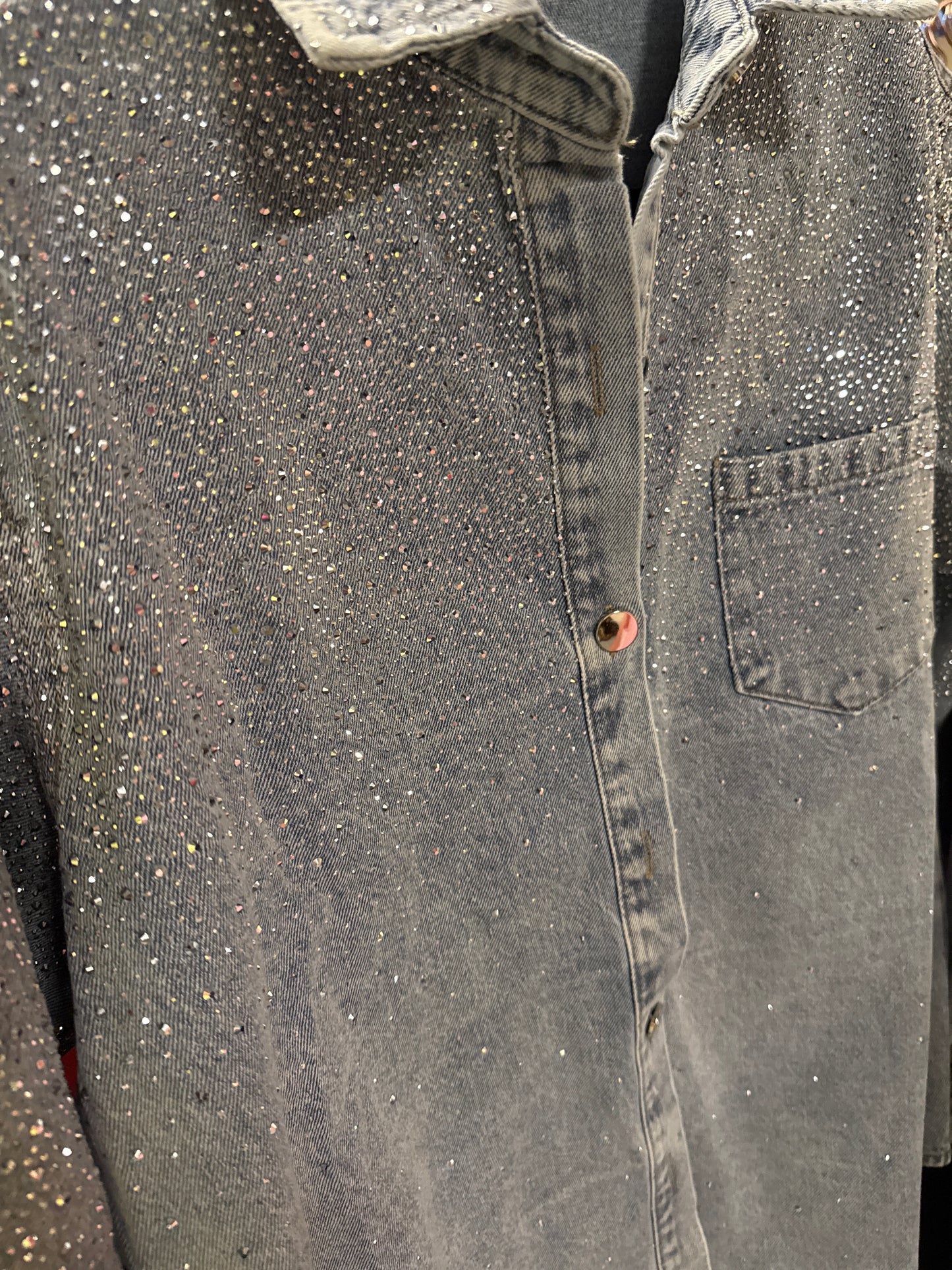 Denimshirt Jeanshemd glam
