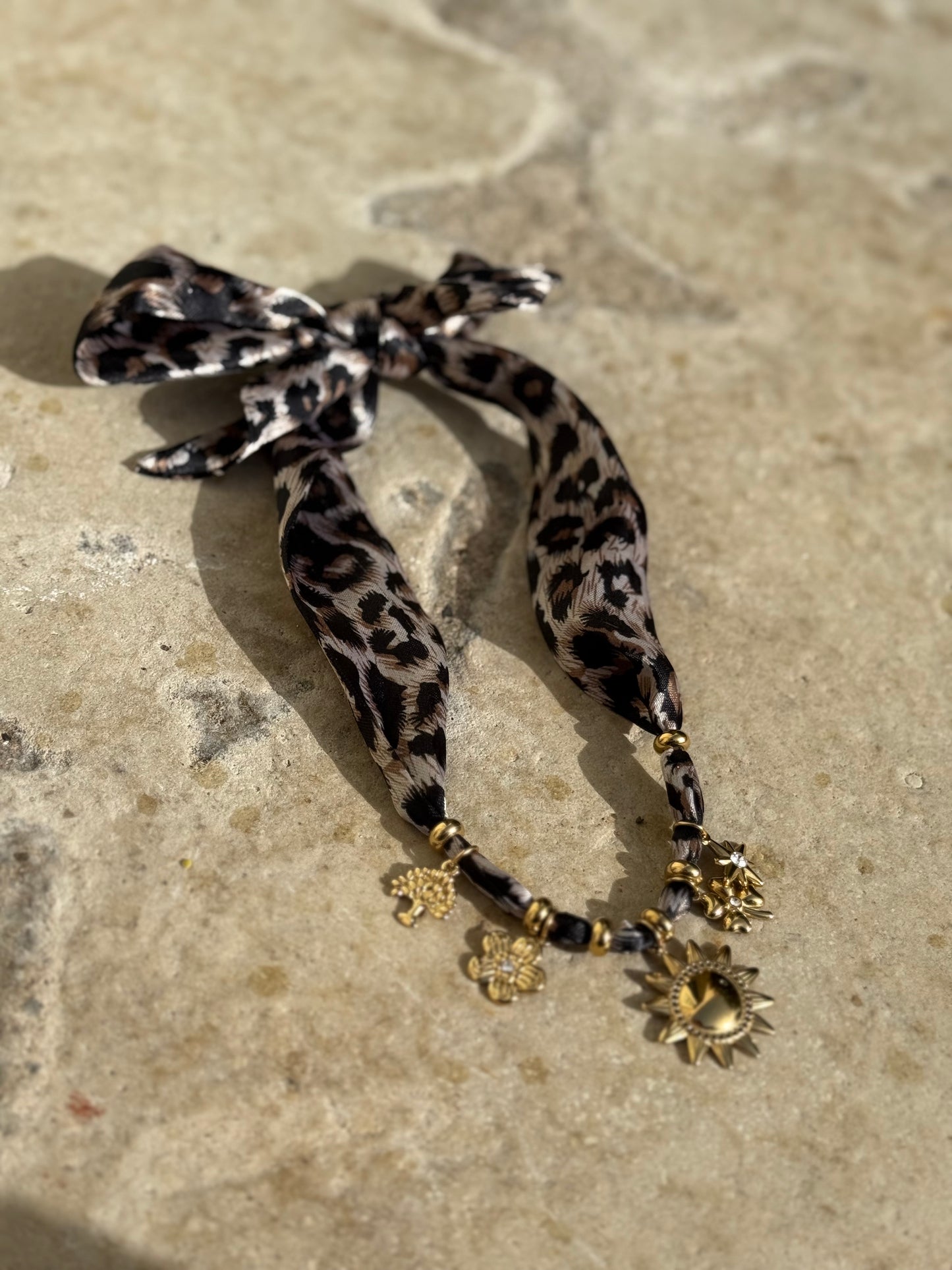 Scarf Kette soleil animalprint