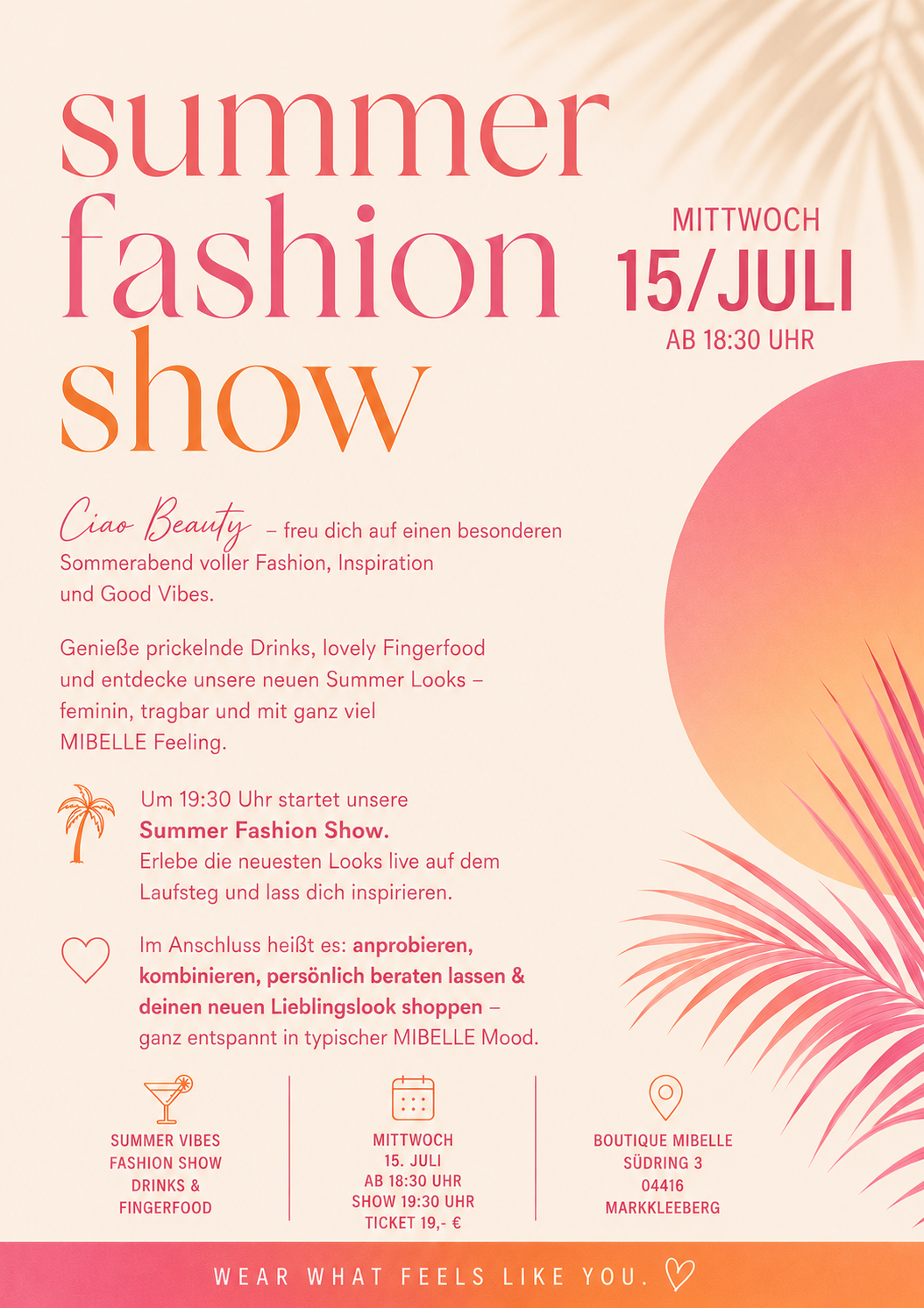 SUMMER FASHION SHOW 15.07.'26