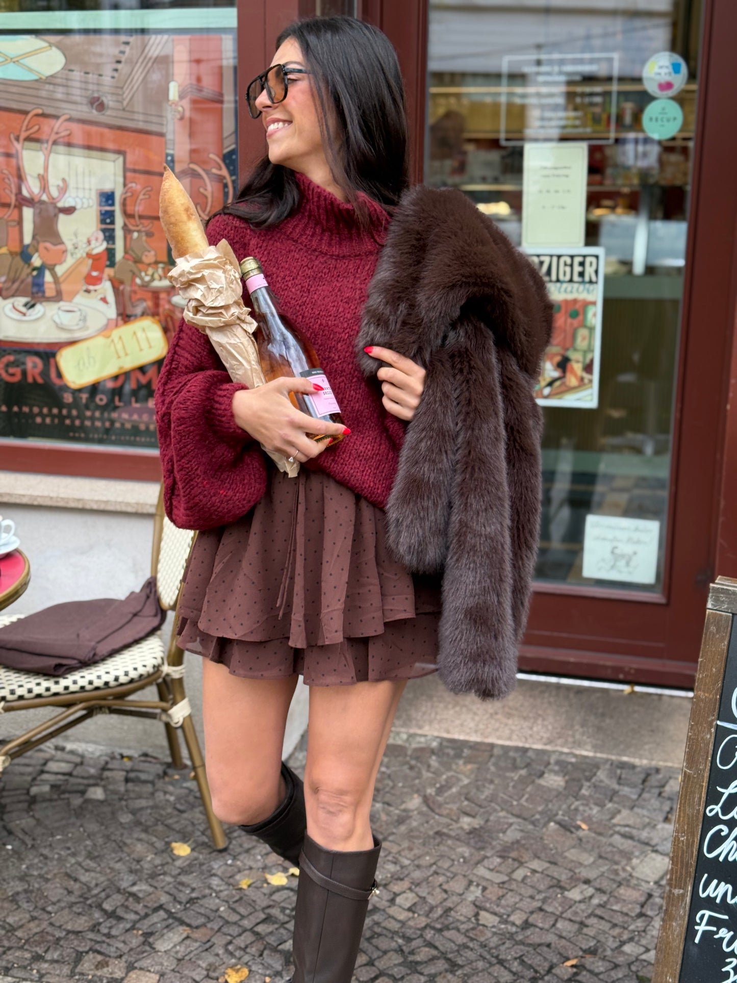 Skort "chocolat et baguette"