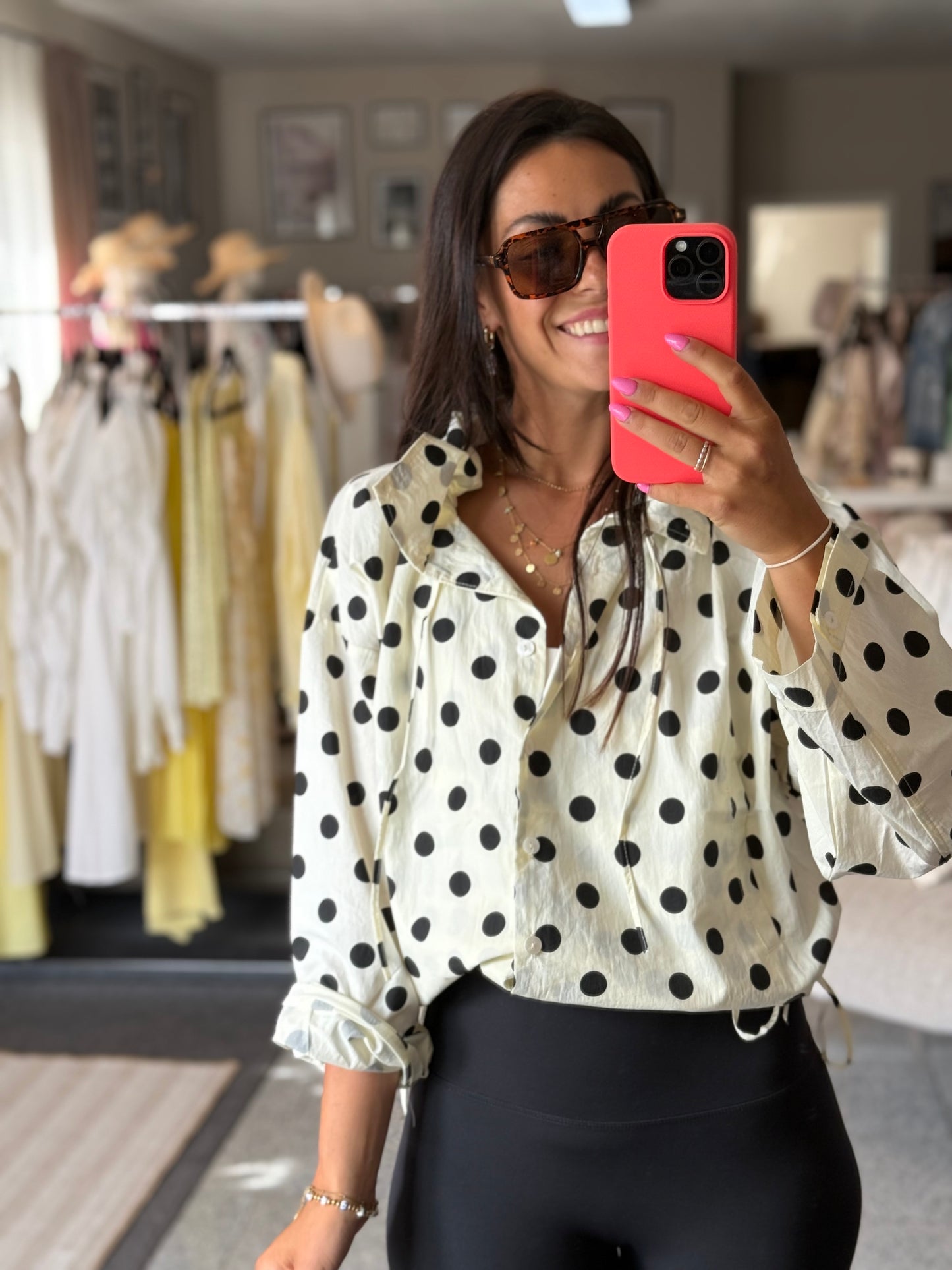 Blusenjacke Polkadots