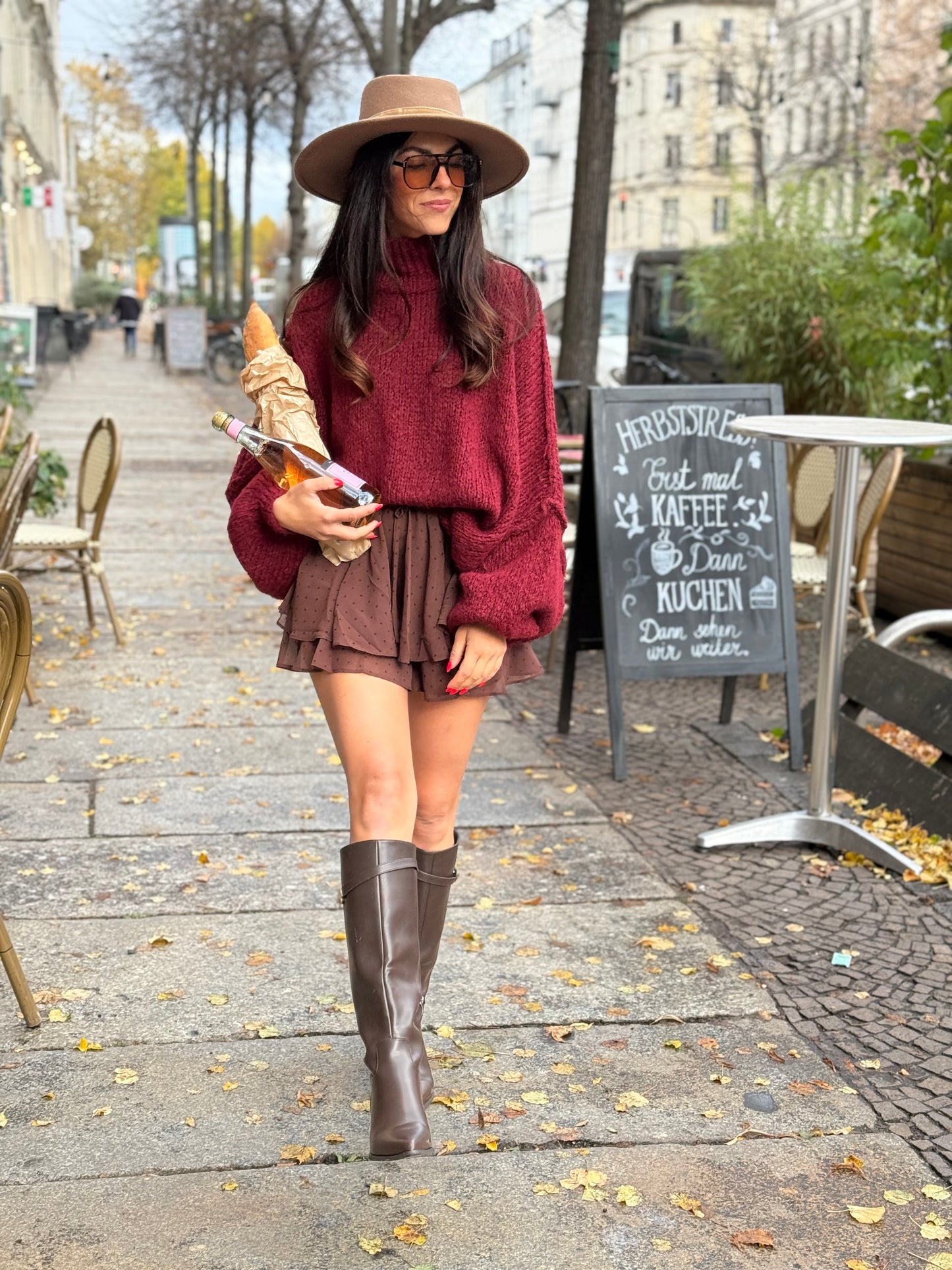 Skort "chocolat et baguette"