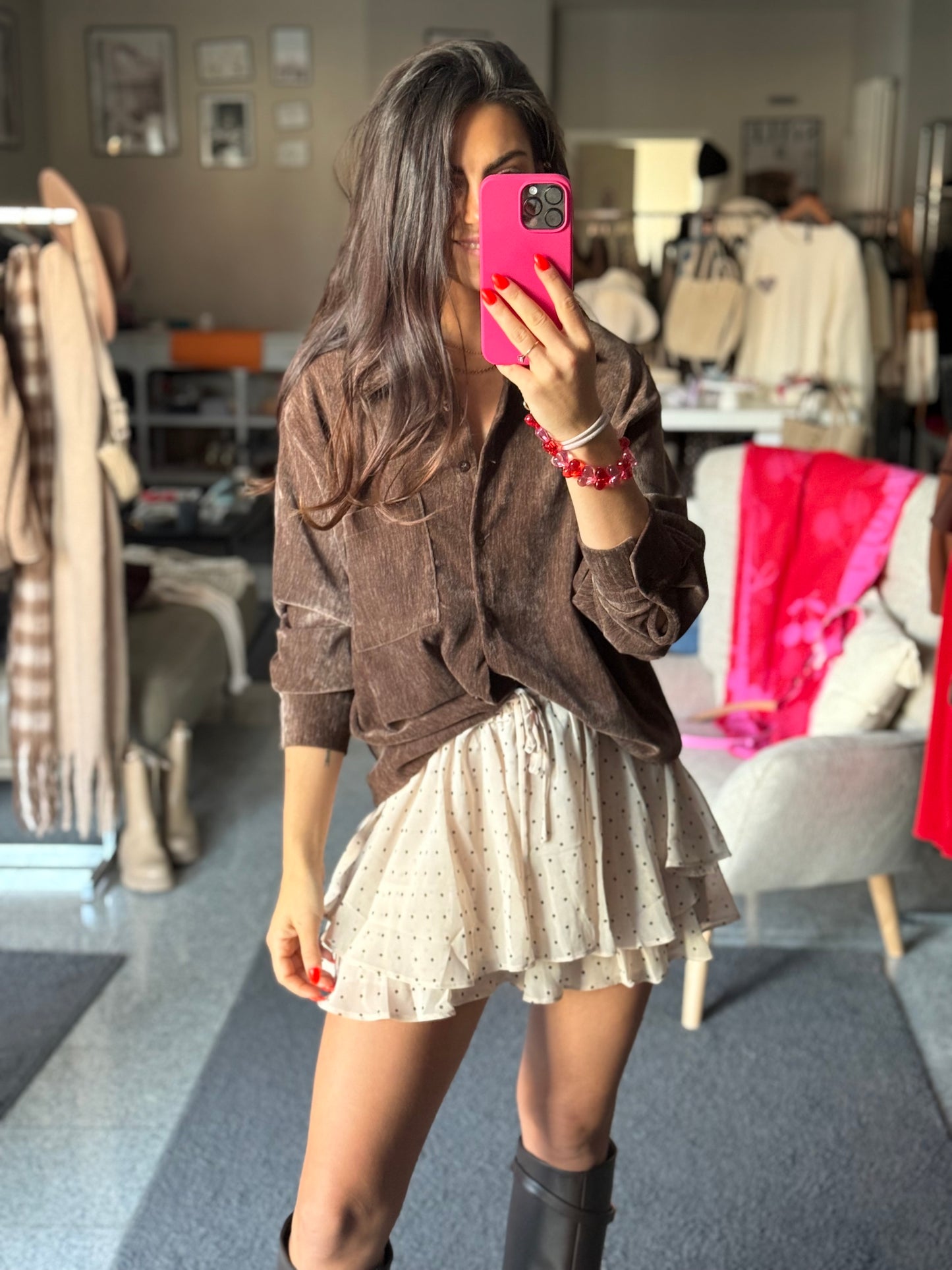 Skort "chocolat et baguette"
