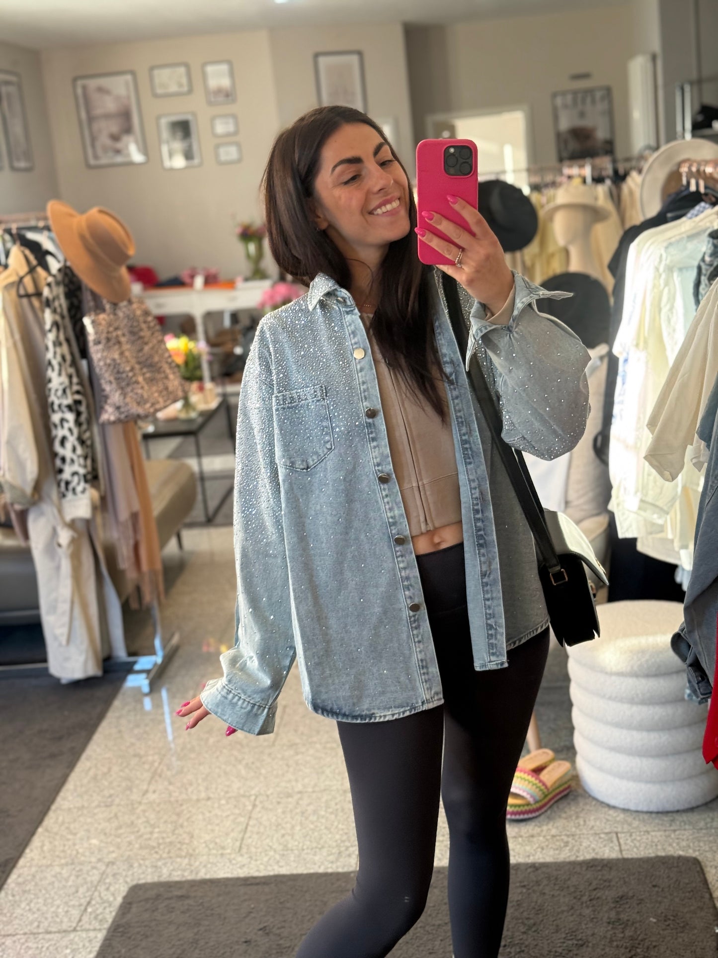 Denimshirt Jeanshemd glam