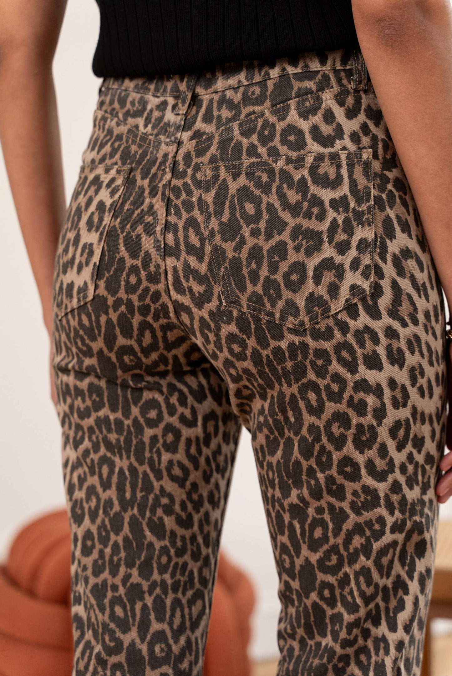 Mom fit Jeans Animalprint Leopard